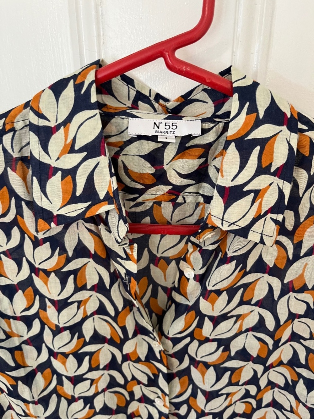 No. 55 Biarritz lightweight cotton blouse: Medium